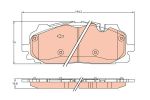 Колодки тормозные AUDI A4 (08-) передние (4шт.) TRW