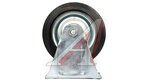 Колесо для тележки d=160мм 150кг неповоротное чер. МФК