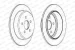 Диск тормозной CHRYSLER Neon,Cruiser (01-) задний (1шт.) FERODO