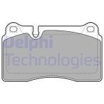 Колодки тормозные VW Touareg (02-10) AUDI A3 (00-12),TT (09-14) передние (4шт.) DELPHI