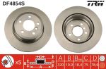 Диск тормозной BMW X5 (E70,F15),X6 (E71,F16) задний вентилируемый (1шт.) TRW