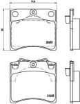 Колодки тормозные VW T4 (90-03) передние (4шт.) BREMBO