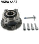 Ступица VOLVO S60 (10-),S80 (07-),XC70 (07-) задняя с подшипником SKF
