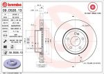 Диск тормозной MERCEDES C (W205),E (W213) передний (1шт.) BREMBO