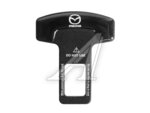 Заглушка ремня безопастности металлическая "Mazda" 1шт.