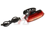 Фонарь велосипедный задний USB кабель влагозашищенный корпус 6 режимов 600mAh Led KLONK