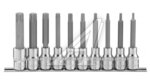 Набор головок торцевых TORX 1/2" T20-T70 10 предметов OMBRA