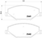 Колодки тормозные VW Golf AUDI A1,A3 передние (4шт.) BREMBO