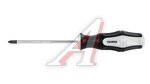 Отвертка крестовая PH 1.0х100мм магнитная (сталь CrV) THORVIK