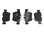 Колодки тормозные MERCEDES GLC (X253) (15-) задние (4шт.) TRW