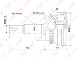 ШРУС наружный TOYOTA Estima (01-),Corolla (02-),Camry комплект LYNX