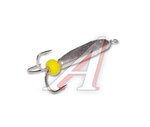 Морм.Grifon Чёрт треуг. с ушком Silver 3.8mm
