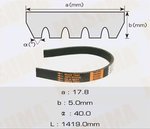 Ремень приводной поликлиновой 5PK1419 MASUMA