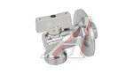 Миникран шаровый 883 угловой 1/2"х1/2" BUGATTI