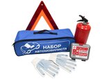 Набор автомобилиста (огнетушитель ОП-2,аптечка,знак,перчатки) "Авто" МИЦАР