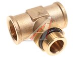 Фитинг тройник под трубку ПВХ,полиамид M22x1.5 F22x1.5 латунь SEVEN TRUCKS