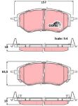 Колодки тормозные SUBARU Legacy,Outbak,Tribeca (03-) (2.0/3.6) передние (4шт.)TRW