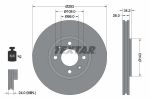 Диск тормозной PEUGEOT 308,Partner (08-) CITROEN Berlingo (08-) передний (1шт.) TEXTAR