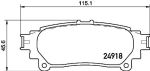 Колодка торм. BREMBO P83152