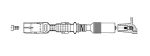 Провод высоковольтный MERCEDES С (W202,W203),E (W210,W211) (1шт.) BREMI