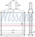 Радиатор отопителя CHEVROLET Lacetti (05-) NISSENS