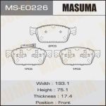 Колодка торм. MASUMA MS-E0226