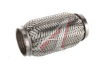 Гофра глушителя 55x150 в оплетке interlock (класс CBD-A) нержавеющая сталь CBD