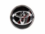 Заглушка литого диска TOYOTA черный хром 55-62