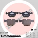Колодки тормозные BMW 5 (E39),7 (E38),X5 (E53) передние (4шт.) ZIMMERMANN