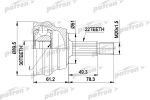 ШРУС наружный VW Passat (80-88) AUDI 80 (87-91) комплект PATRON