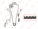 Комплект цепи ГРМ HONDA Accord 9 (12-) (2.4) (1 цепь+башмак натяж+2 успокоит+натяж+2 звезды) LYNX