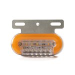 Фонарь габаритный желтый 12/24V светодиодный с кронштейном и подсветкой AVTOELECTRICA