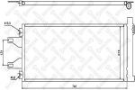 Радиатор кондиционера PEUGEOT Boxer (06-) CITROEN Jumper (06-) FIAT Ducato (06-) STELLOX