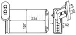 Радиатор отопителя VW Passat (93-96),Polo (99-01) MAHLE