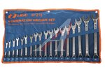 Набор ключей комбинированных 8-19,21,22,24,27,30,32мм 18 предметов на полотне LIGE