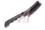 Щетка металлическая ручная пластиковый корпус, сталь 4x15 рядов VERTEXTOOLS