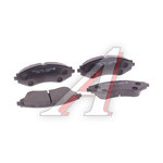 Колодки тормозные CHEVROLET Lanos (97-) передние (4шт.) HSB