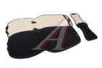 Накидка на сиденье велюр-экокожа черная (4 предм.) (2шт.) Monaco Pro Front CARFASHION
