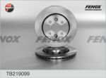 Диск тормозной KIA Spectra,Shuma передний (1шт.) FENOX