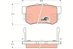 Колодки тормозные HONDA Accord, Civic, CR-V (91-) задние (4шт.) TRW