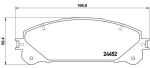 Колодки тормозные TOYOTA Highlander (07-) передние (4шт.) BREMBO