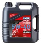 Масло моторное для 4-х тактных двигателей LIQUI MOLY MOTORBIKE 4T STREET RACE 5W40 синт.4л