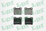 Колодки тормозные PEUGEOT 406 (95-04) (1.6/3.0), 607 (00-) (2.0/3.0) задние (4шт.) LPR