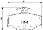 Колодки тормозные NISSAN Almera N16E, Primera P11 задние (4шт.) BREMBO