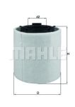 Фильтр воздушный VW Polo (TDI) AUDI A1 (TDI) SEAT Ibiza (TDI) SKODA Fabia (TDI) MAHLE