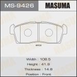 Колодки тормозные дисковые MASUMA