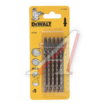 Пилка для лобзика набор 5шт. дерево 68мм DEWALT