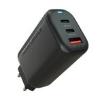 Устройство зарядное в розетку 1USB + 2 Type C 65Вт. MORE CHOICE