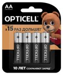 Батарейка AA LR6 1.5V блистер 4шт. Alkaline Basic OPTICELL