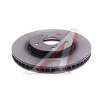 Диск тормозной TOYOTA Crown (03-) LEXUS IS250 (05-) передний (1шт.) TRW